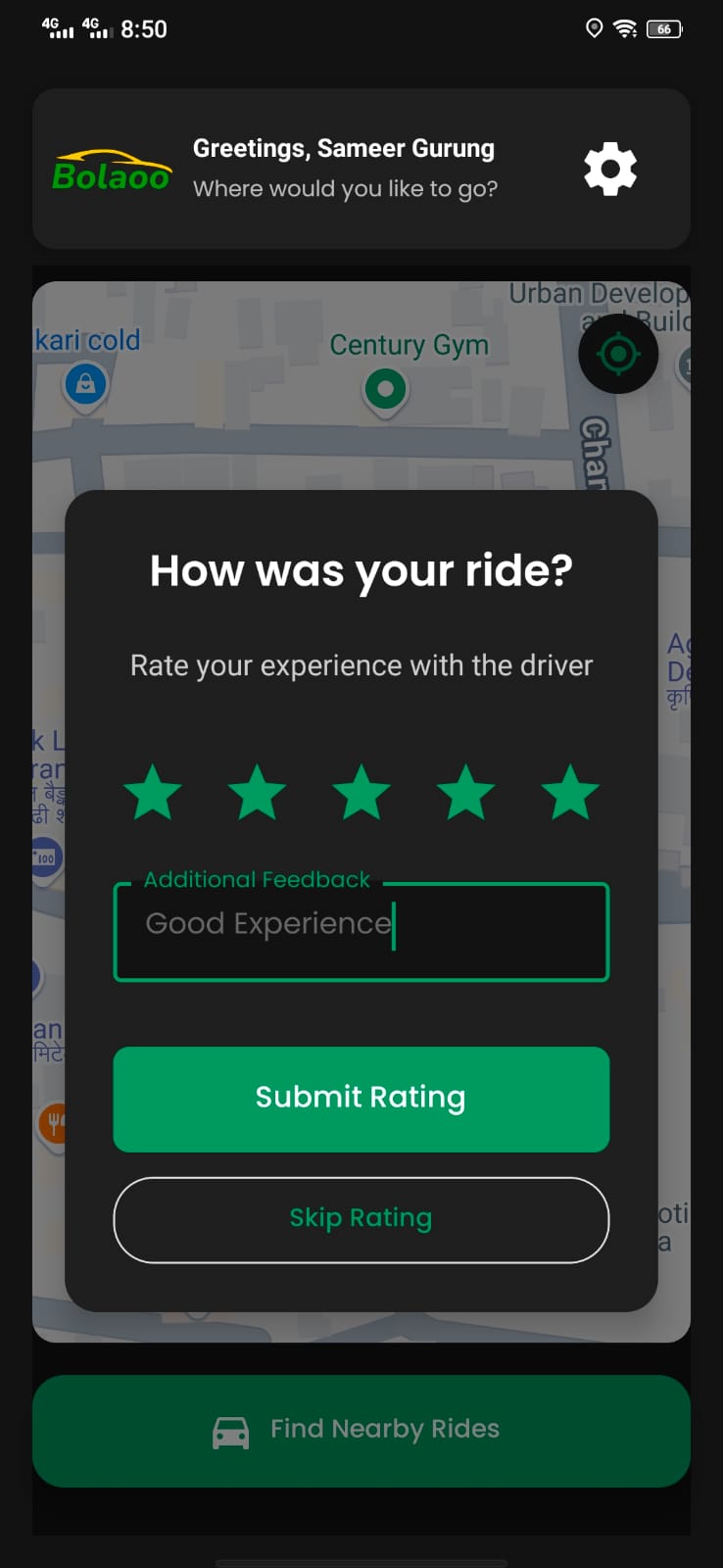 Rate Experience